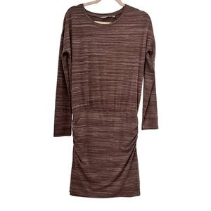 Athleta Beyond Soft Avenues Blouson Dress Women XS Mauve Stretch Scoop Neck